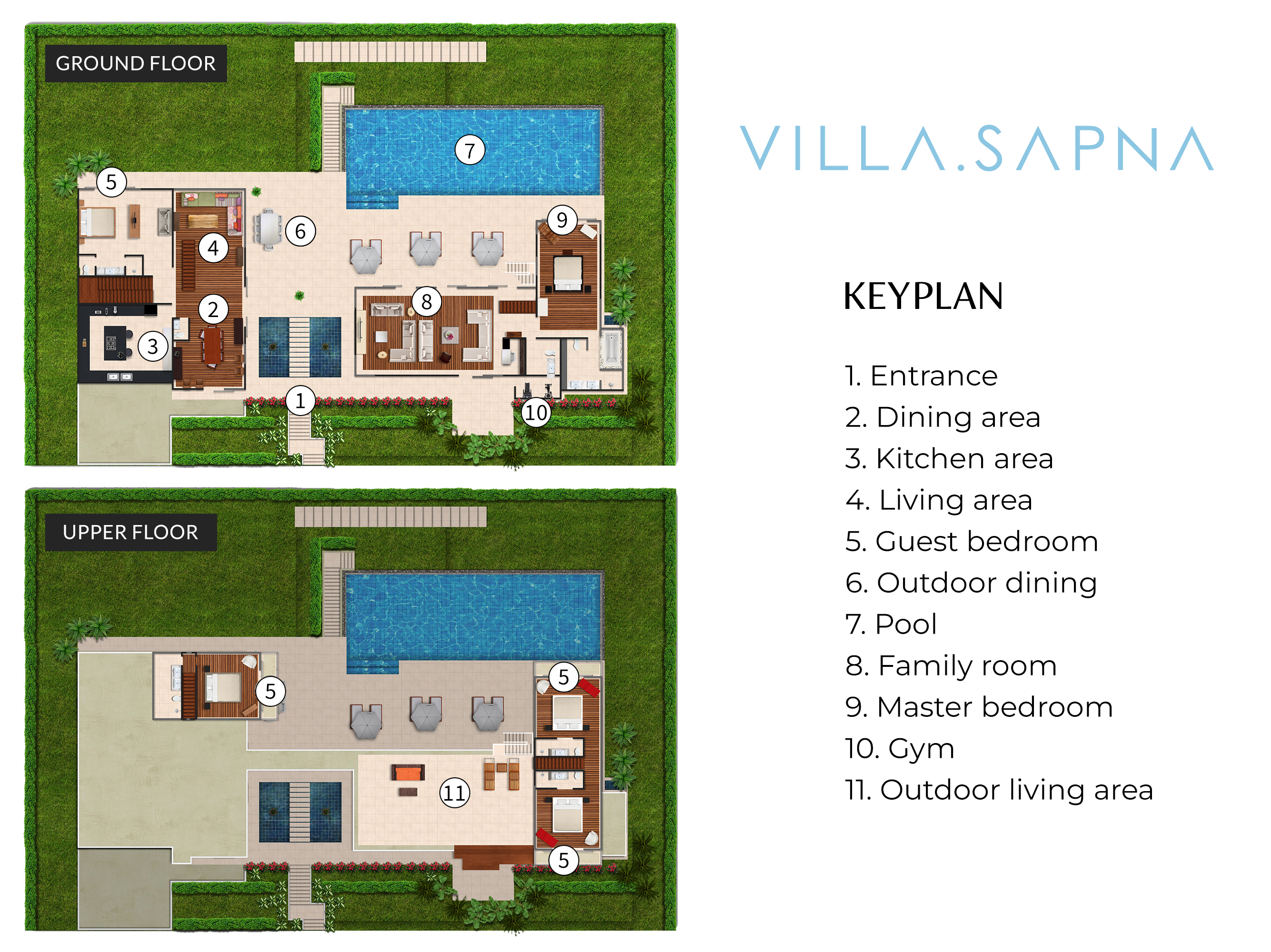 Villa Sapna - Floor Plan